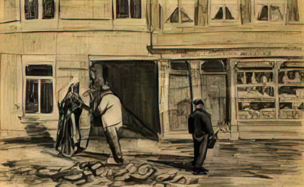 van gogh the bakery in de geest 1882 Art A4 Photo Print