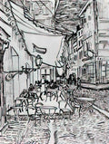 van gogh the cafe terrace on the place du forum arles at night 1888 Art A4 Photo Print