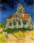 van gogh the church at auvers 1890 Art A4 Photo Print