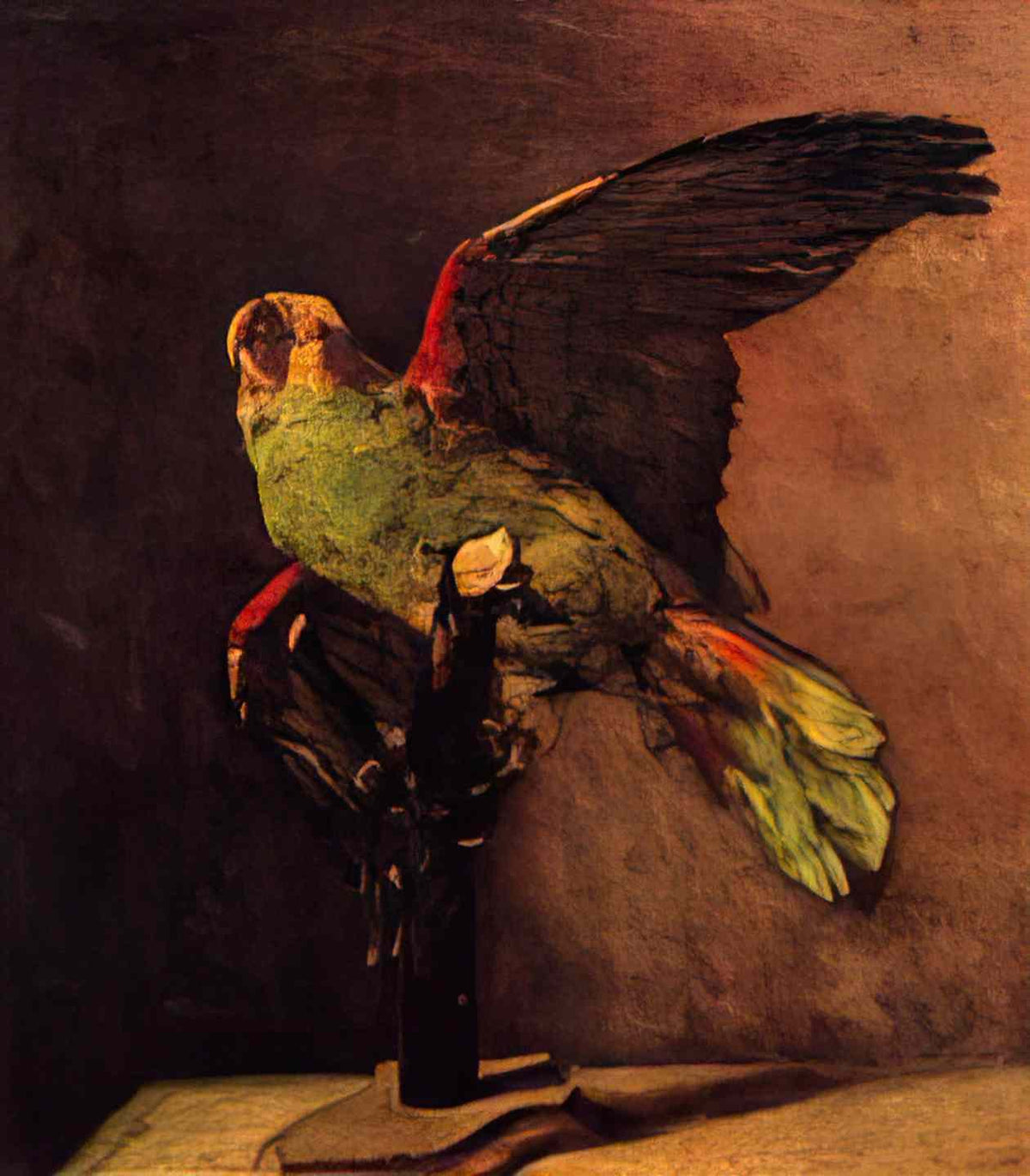 van gogh the green parrot 1886 Art A4 Photo Print