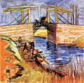 van gogh the langlois bridge at arles 1888 2 Art A4 Photo Print