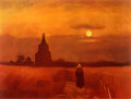 van gogh the old tower in the fields 1884 Art A4 Photo Print