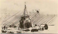 van gogh the old tower in the snow 1885 Art A4 Photo Print
