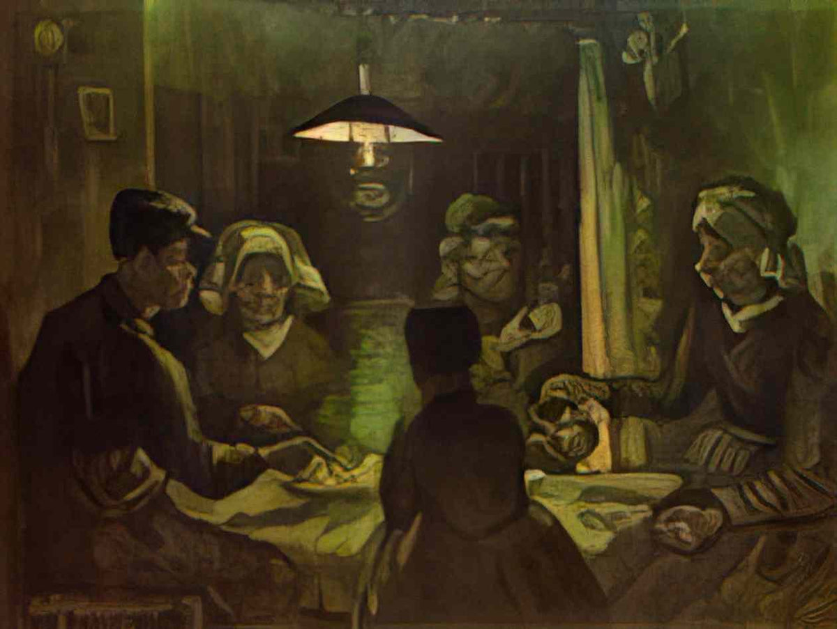 van gogh the potato eaters 1885 Art A4 Photo Print