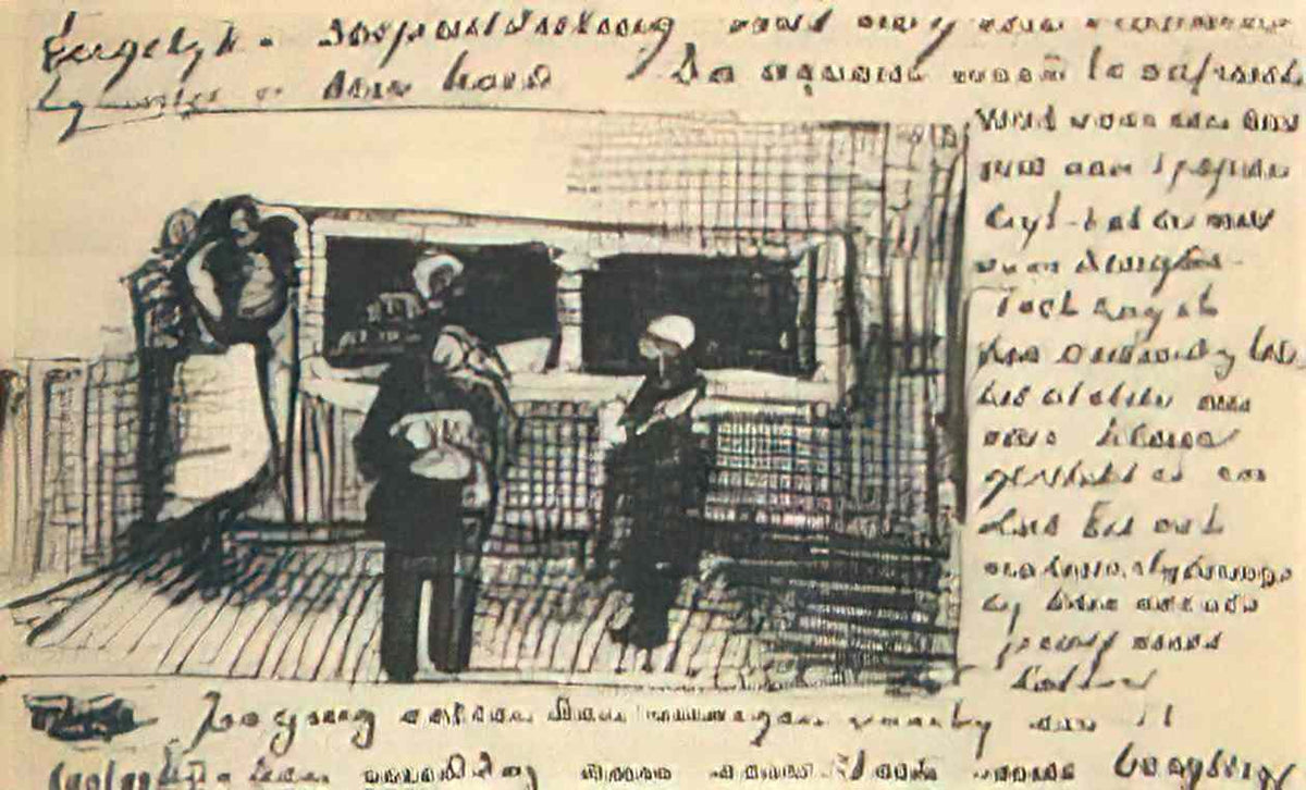 van gogh the public soup kitchen 1883 1 Art A4 Photo Print