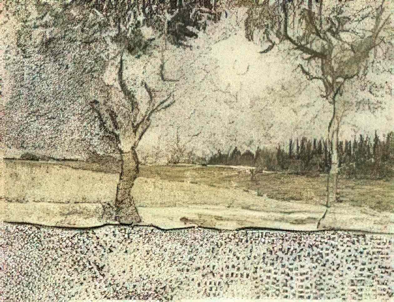 van gogh the road to tarascon 1888 Art A4 Photo Print