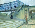 van gogh the trinquetaille bridge 1888 Art A4 Photo Print