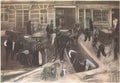 van gogh torn up street with diggers 1882 Art A4 Photo Print