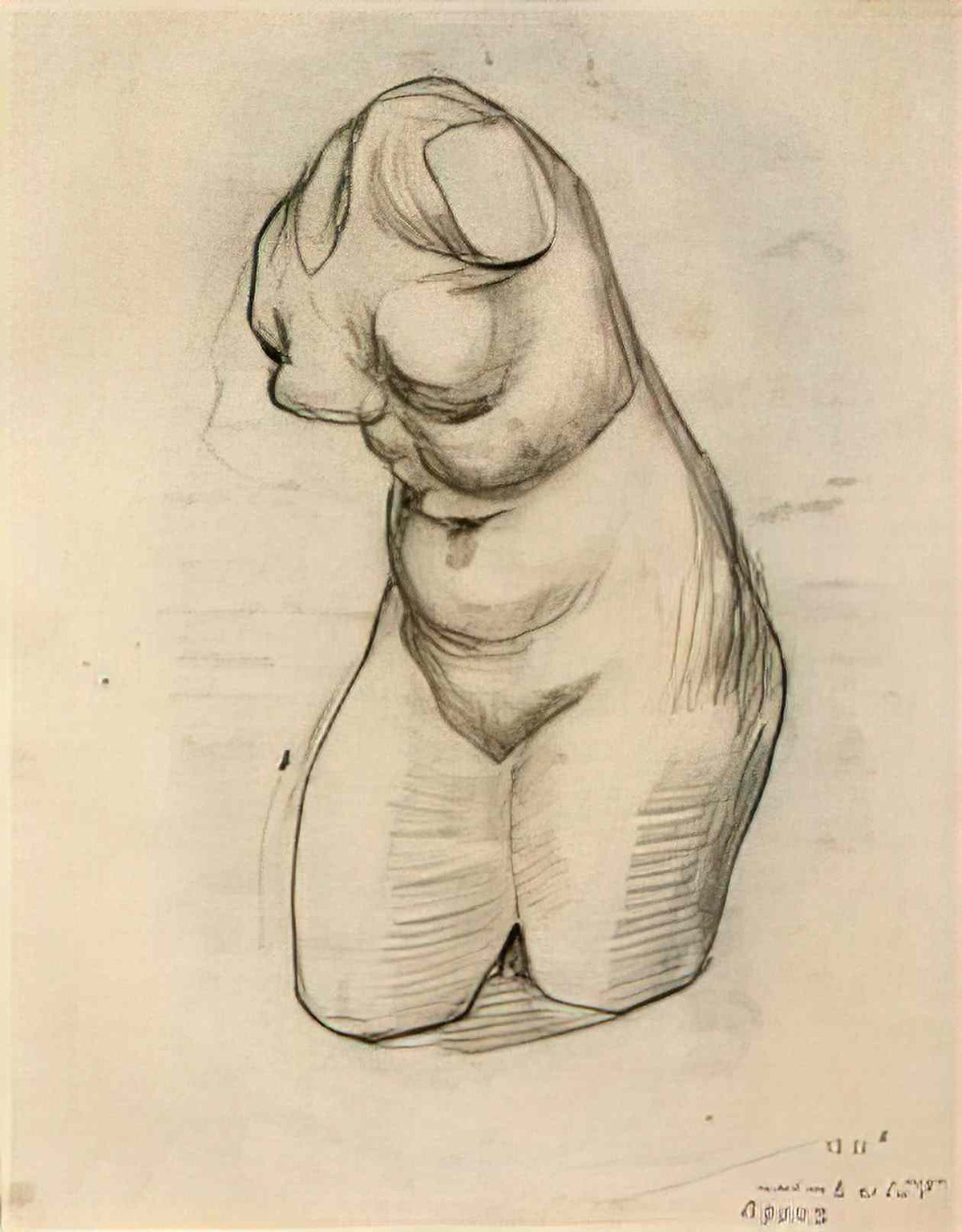 van gogh torso of venus 1887 Art A4 Photo Print