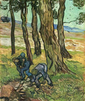 van gogh two diggers among trees 1889 Art A4 Photo Print