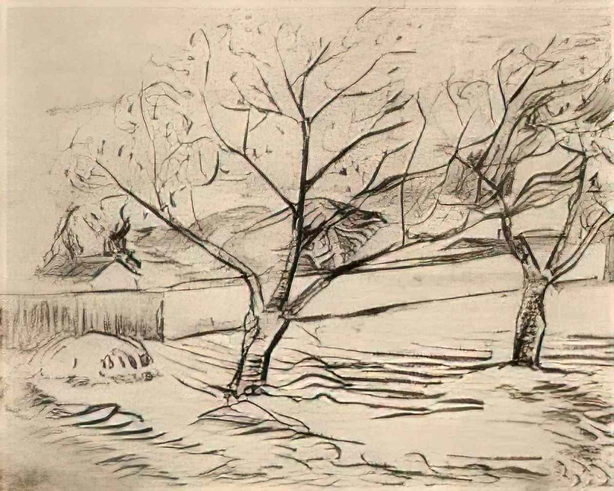 van gogh two trees Art A4 Photo Print