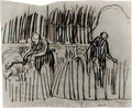 van gogh two women working in wheat field 1890 Art A4 Photo Print