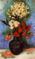 van gogh vase with carnations and other flowers 1886 Art A4 Photo Print