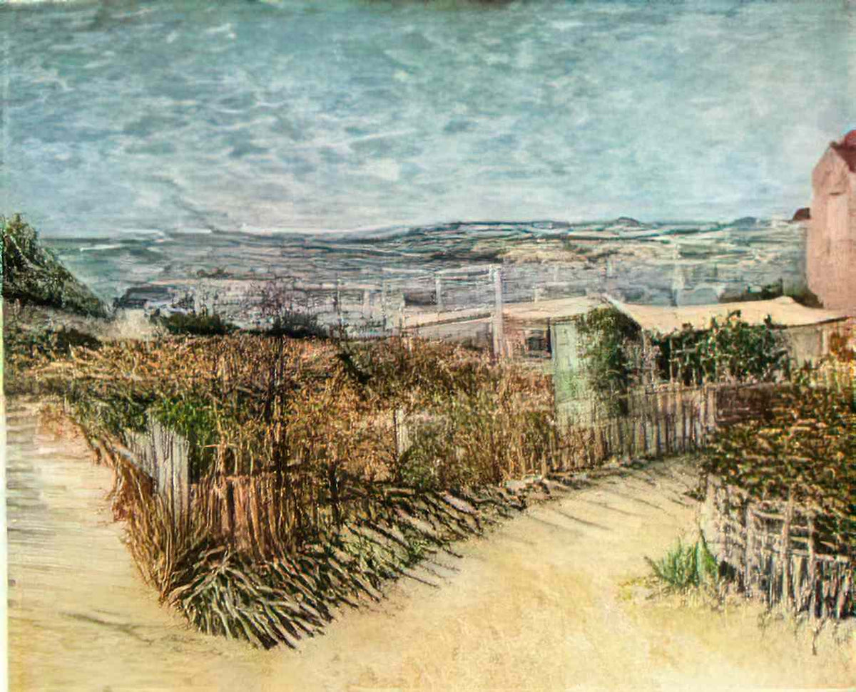 van gogh vegetable gardens in montmartre 1887 Art A4 Photo Print