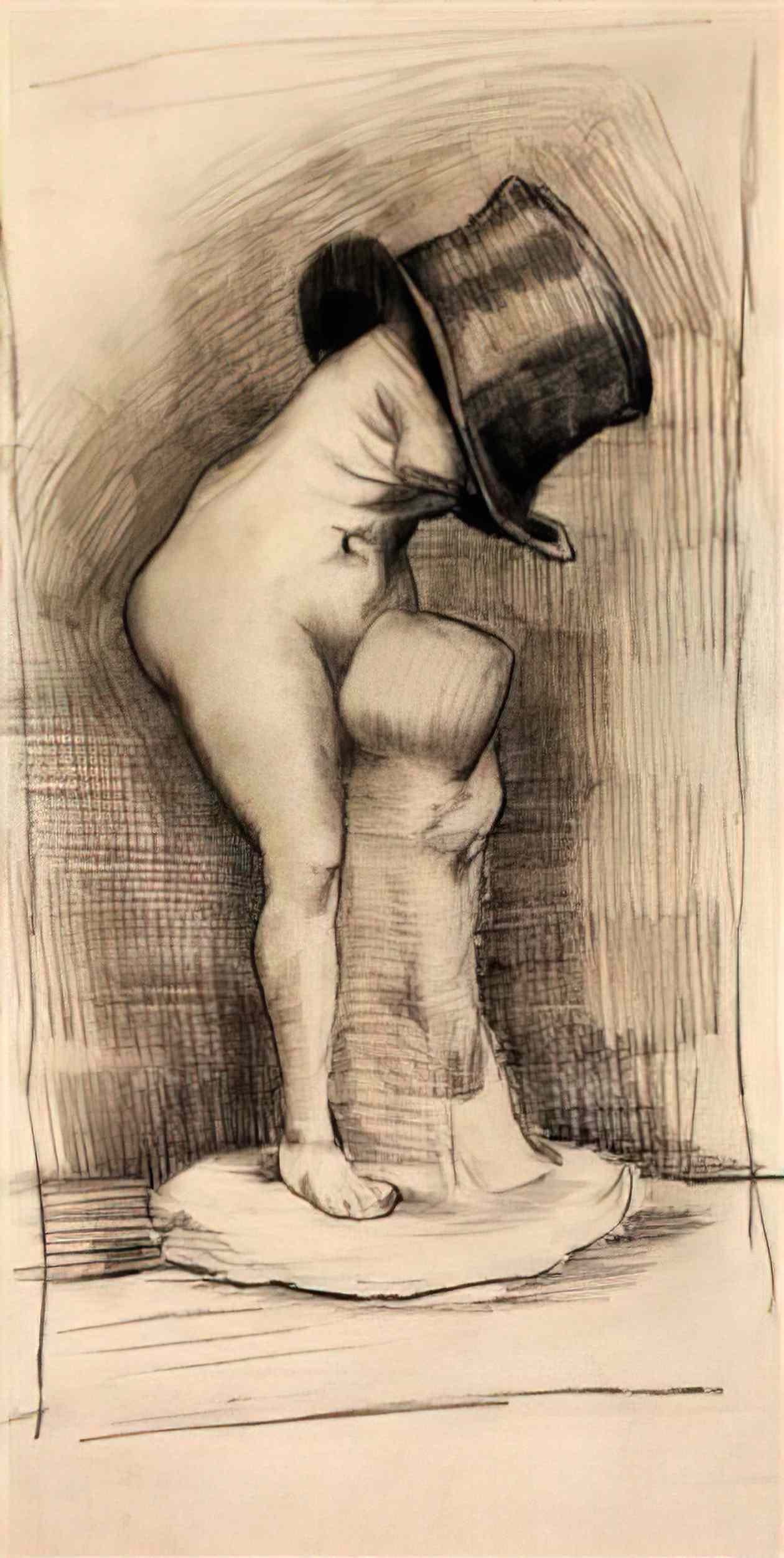 van gogh venus in a top hat Art A4 Photo Print