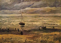 van gogh view of the sea at scheveningen 1882 Art A4 Photo Print
