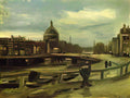 van gogh view on the singel in amsterdam 1885 Art A4 Photo Print