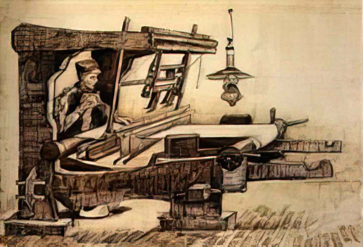 van gogh weaver 1884 Art A4 Photo Print