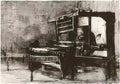 van gogh weaver facing left 1884 Art A4 Photo Print