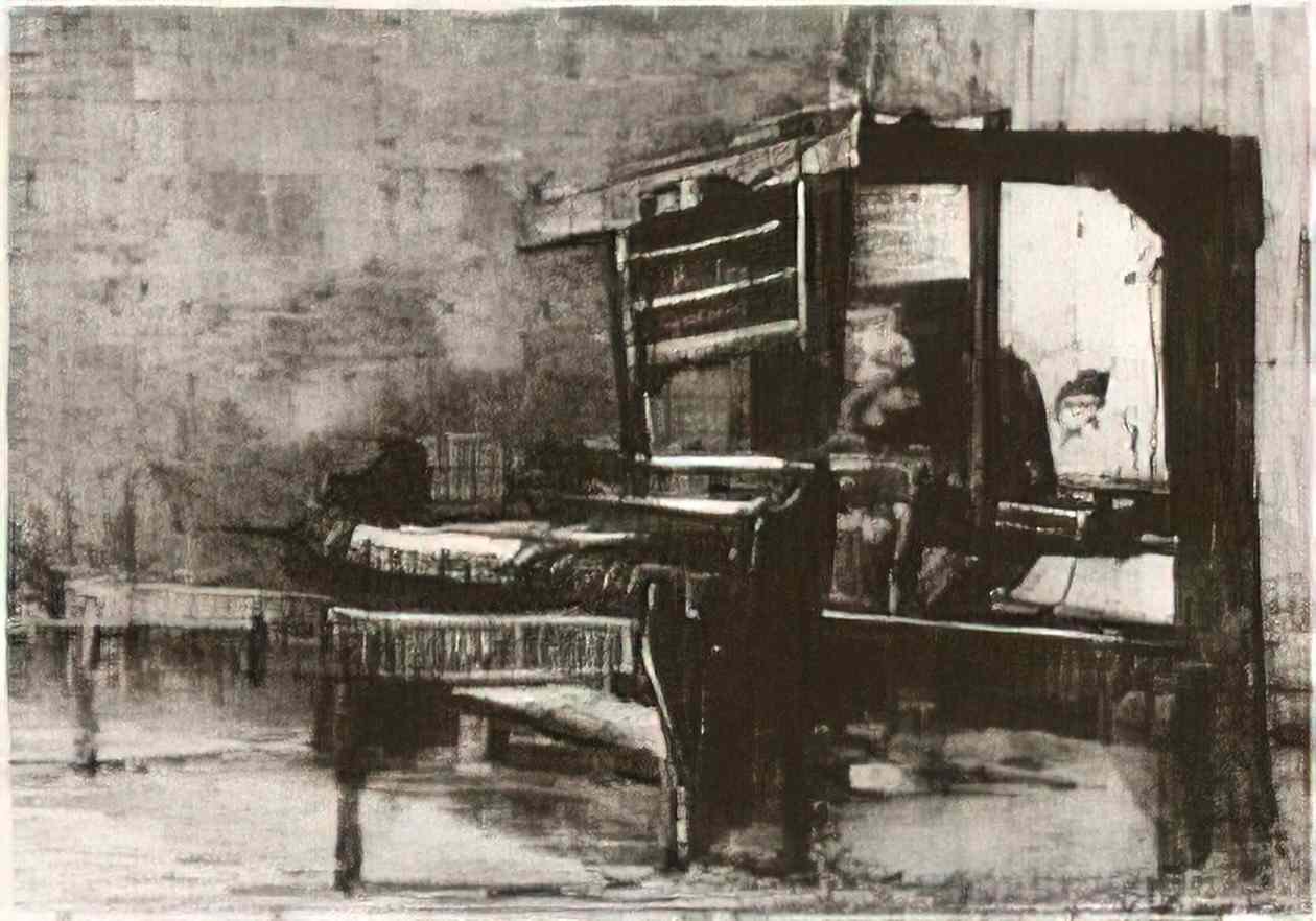 van gogh weaver facing left 1884 Art A4 Photo Print