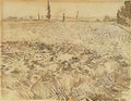van gogh wheat field 1888 Art A4 Photo Print