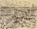 van gogh wheat field with sheaves 1888 1 Art A4 Photo Print