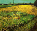 van gogh wheat field with the alpilles foothills in the background 1 Art A4 Photo Print