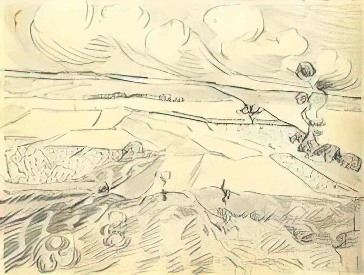 van gogh wheat fields 1890 1 Art A4 Photo Print