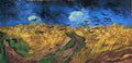 van gogh wheatfield with crows 1890 Art A4 Photo Print
