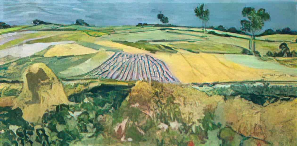 van gogh wheatfields 1890 Art A4 Photo Print