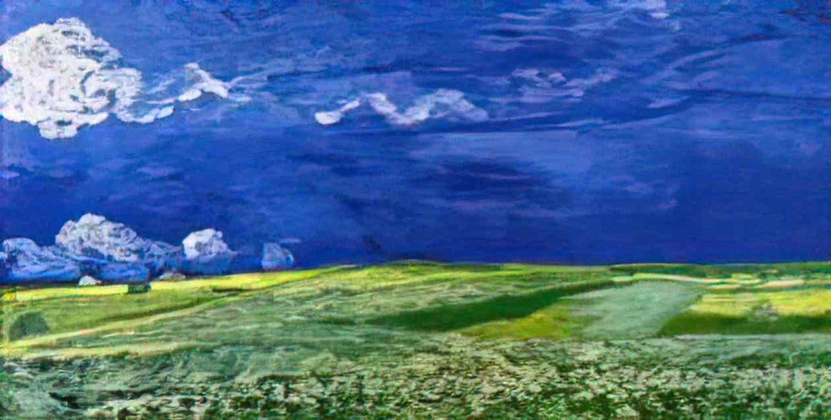 van gogh wheatfields under thunderclouds 1890 Art A4 Photo Print