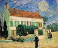 van gogh white house at night Art A4 Photo Print