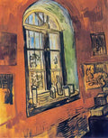van gogh window of vincent s studio at the asylum 1889 Art A4 Photo Print