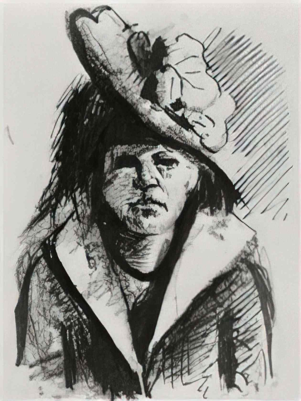van gogh woman with hat half length 1886 Art A4 Photo Print