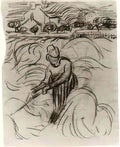 van gogh woman working in wheat field 1890 Art A4 Photo Print