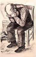 van gogh worn out 1882 Art A4 Photo Print