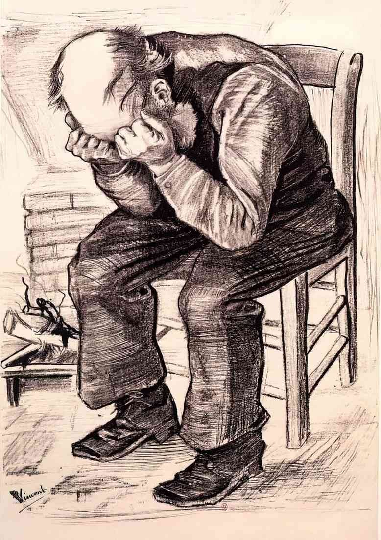 van gogh worn out 2 A4 Photo Print