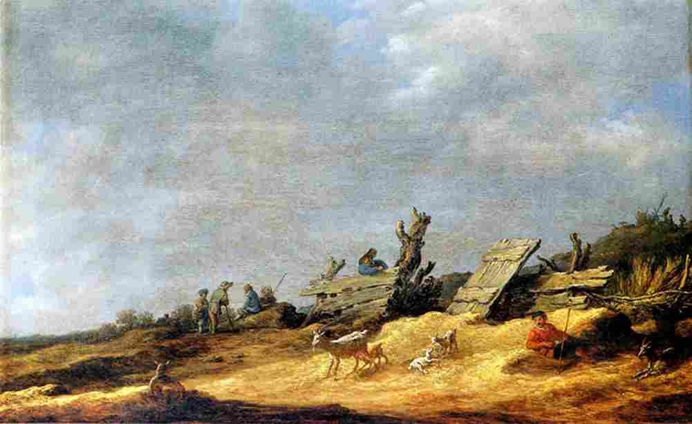 van goyen A Dune Landscape Art A4 Photo Print