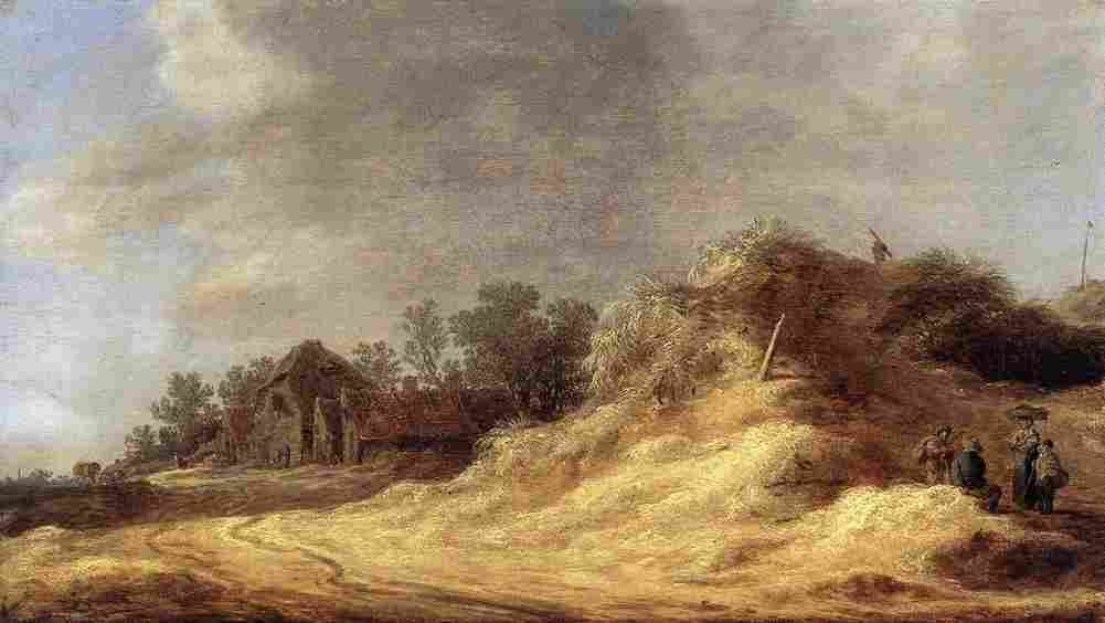 van goyen Dune Landscape Art A4 Photo Print