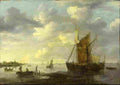 van goyen Evening on the Maas Art A4 Photo Print