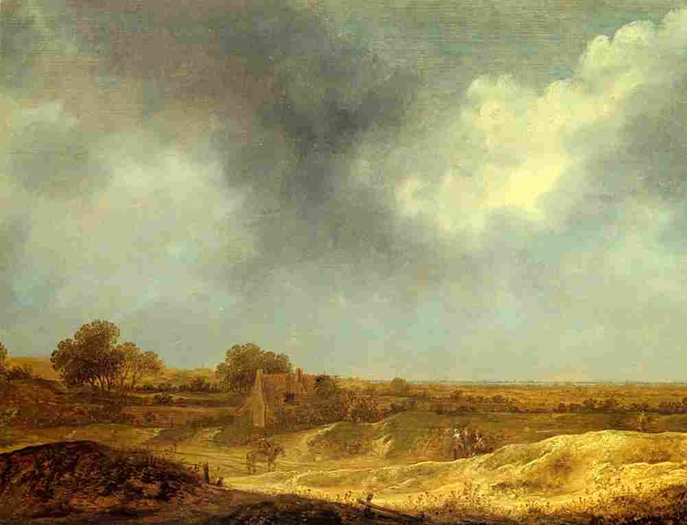 van goyen Hilly Landscape Art A4 Photo Print