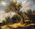van goyen Landscape with Oak Art A4 Photo Print