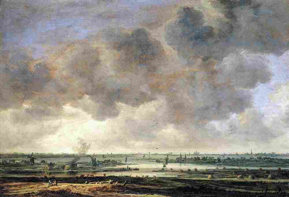 van goyen View of the Haarlemmermeer Art A4 Photo Print