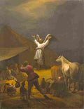 van laer annunciation to the shepherds Art A4 Photo Print