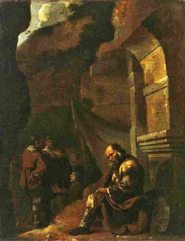 van laer blind beggar Art A4 Photo Print