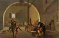 van laer carnival revellers in a tavern Art A4 Photo Print