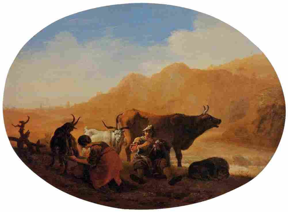 van laer the herdsmen Art A4 Photo Print