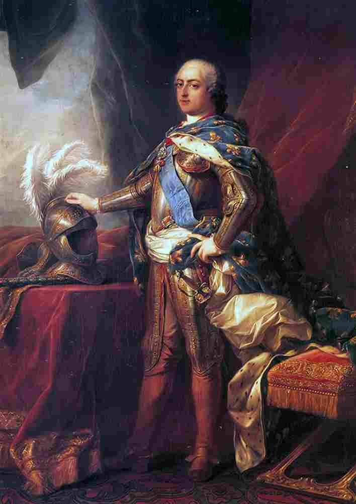 van loo Louis XV of France Art A4 Photo Print