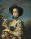 van loo Madame de Pompadour Art A4 Photo Print