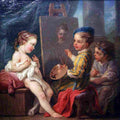 van loo Painting Art A4 Photo Print